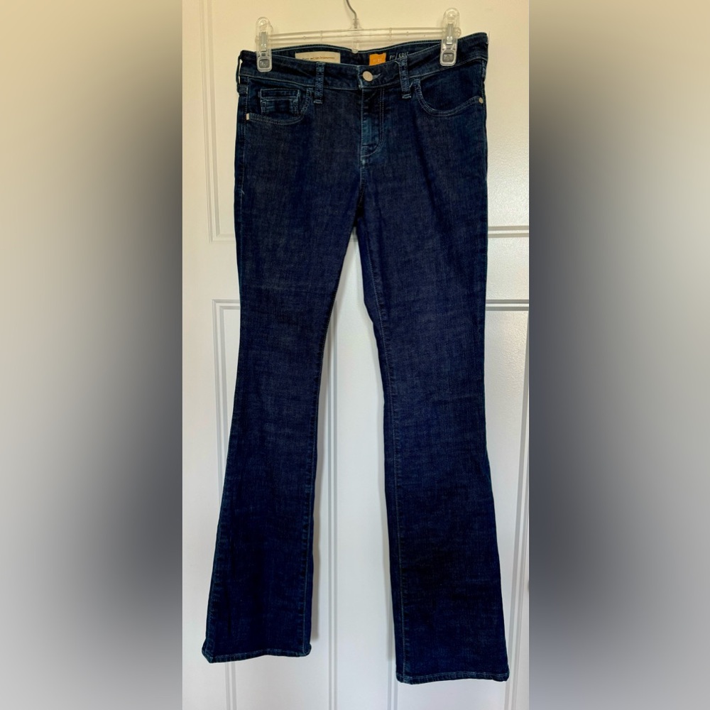 ANTHROPOLOGIE Pilcro and the Letterpress dark wash, boot cut jeans
